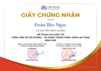 Chứng nhận công dân số Hải Phòng